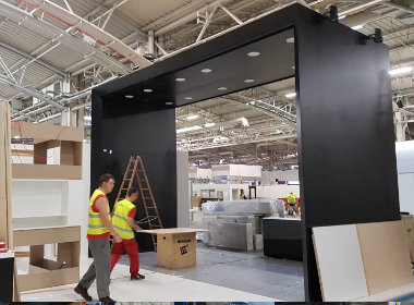 Stand sur un salon à Paris