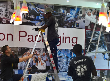 Installation de stand à Johannesburg